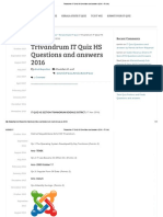 Trivandrum IT Quiz HS Questions and Answers 2016 - IT Quiz PDF