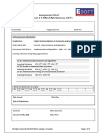 Assignment Brief BTEC Level 4-5 HNC/HND Diploma (QCF) : Merit and Distinction Descriptor