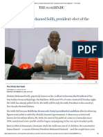 Who Is Ibrahim Mohamed Solih, President-Elect of The Maldives?