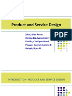 Product and Service Design Print