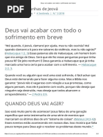 Deus Vai Acabar Com Todo o Sofrimento Em Breve