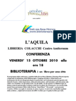 15 Ottobre Conf. L'Aquila