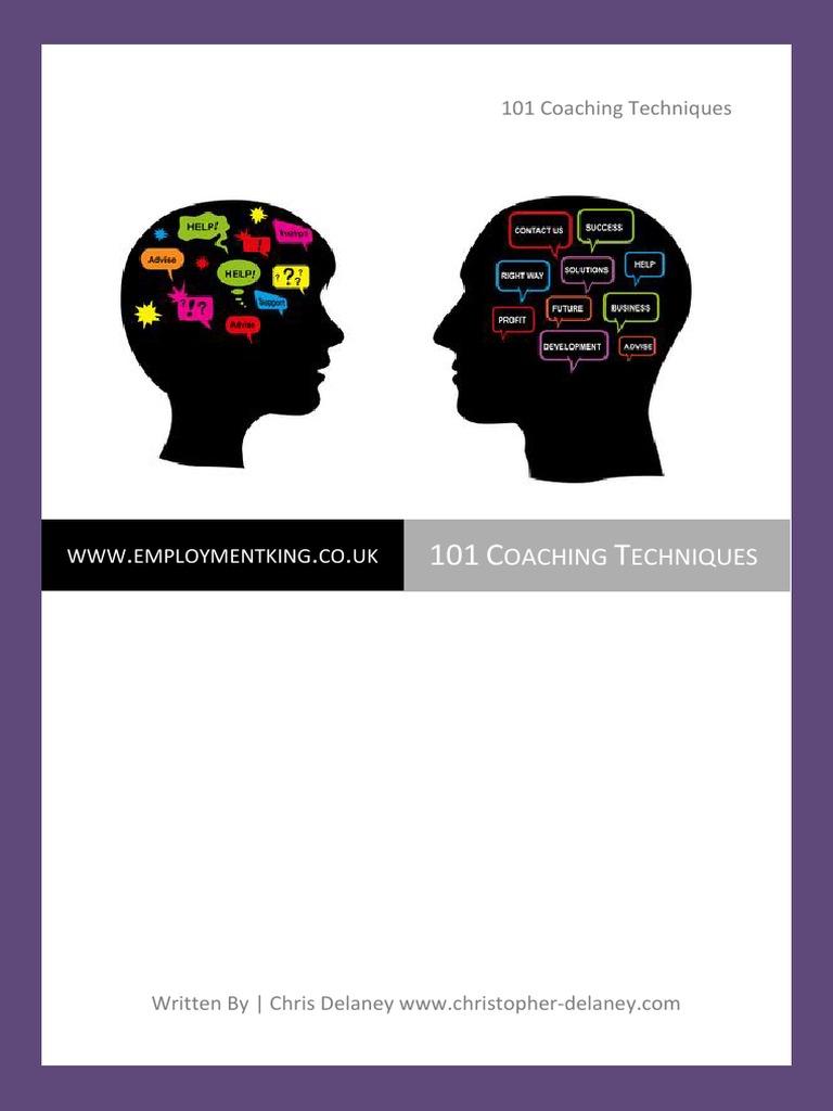 101 Coaching Techniques Pdf Goal Thought
