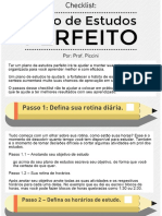 Checklist Plano Estudos Perfeito PDF