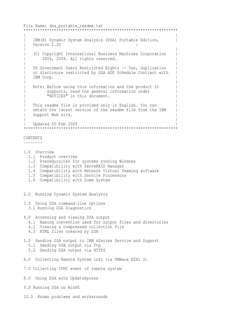 Dsa Portable Readmew | PDF | Command Line Interface | Copyright