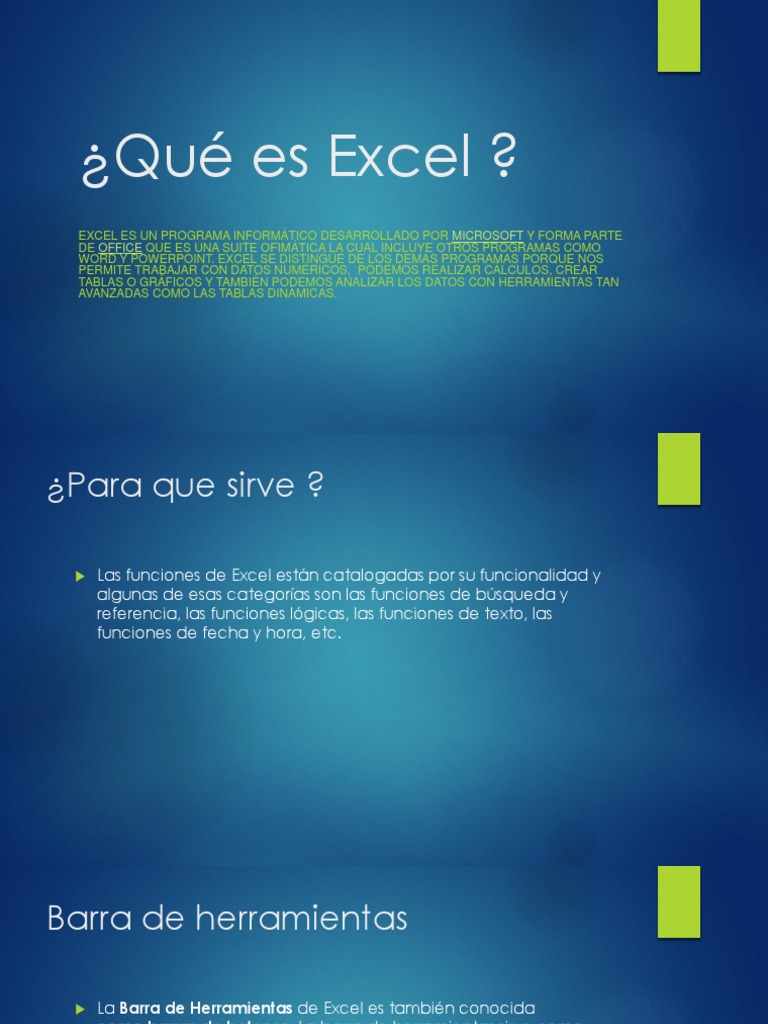 Qué Es Excel | PDF | Software de microordenador | Microsoft Excel