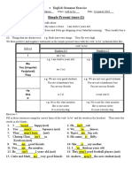 Simple Present Tense (1) : I We You (Singular) You (Plural) They