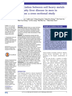 Association Between Soil Heavy Metals and Fatty Liver Disease in Taiwan