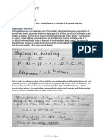 20.320, Notes For 10/25: Previously, On 20.320 Hydrogen Bonding