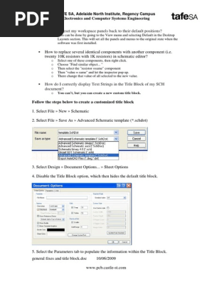 General Fixes and Title Block