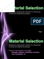 Material Selection in Mechanical Design