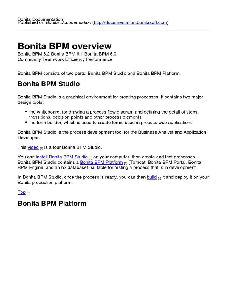 Bonita Documentation - Bonita BPM Overview - 2013-12-24 | PDF ...