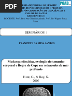 Mudanças climaricas, evolução do tamanho corporal e Regra de cope
