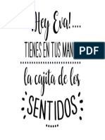 Caja de Los Sentidos Plantilla PDF