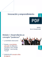 Innovacion y Emprendimiento S1 2018 - 1