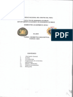 Silabus de Geometria Descriptiva PDF