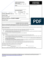 GU Individual Assessment Coversheet