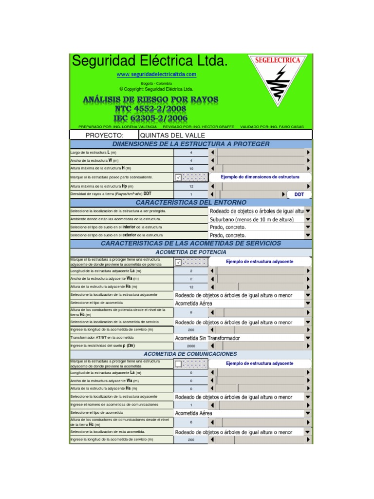 Riesgo NTC 4552 - 2 - Iec 62305-2 - 002 PDF | PDF | Electromagnetismo ...