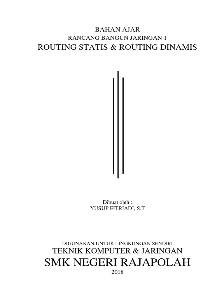 Modul Bahan Ajar Routing | PDF