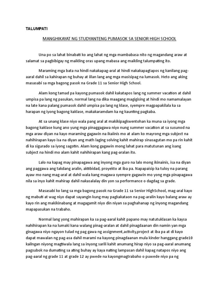 Talumpati | PDF