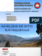 Análisis de Sitio (Rataquenua) PDF