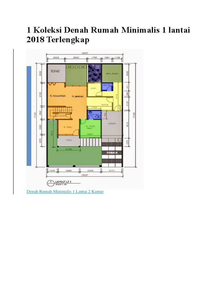 Koleksi Denah Rumah Minimalis 1 Lantai 2018 Terlengkapdocx Koleksi Denah Rumah Minimalis 1 Lantai 2018 Terlengkapdocx