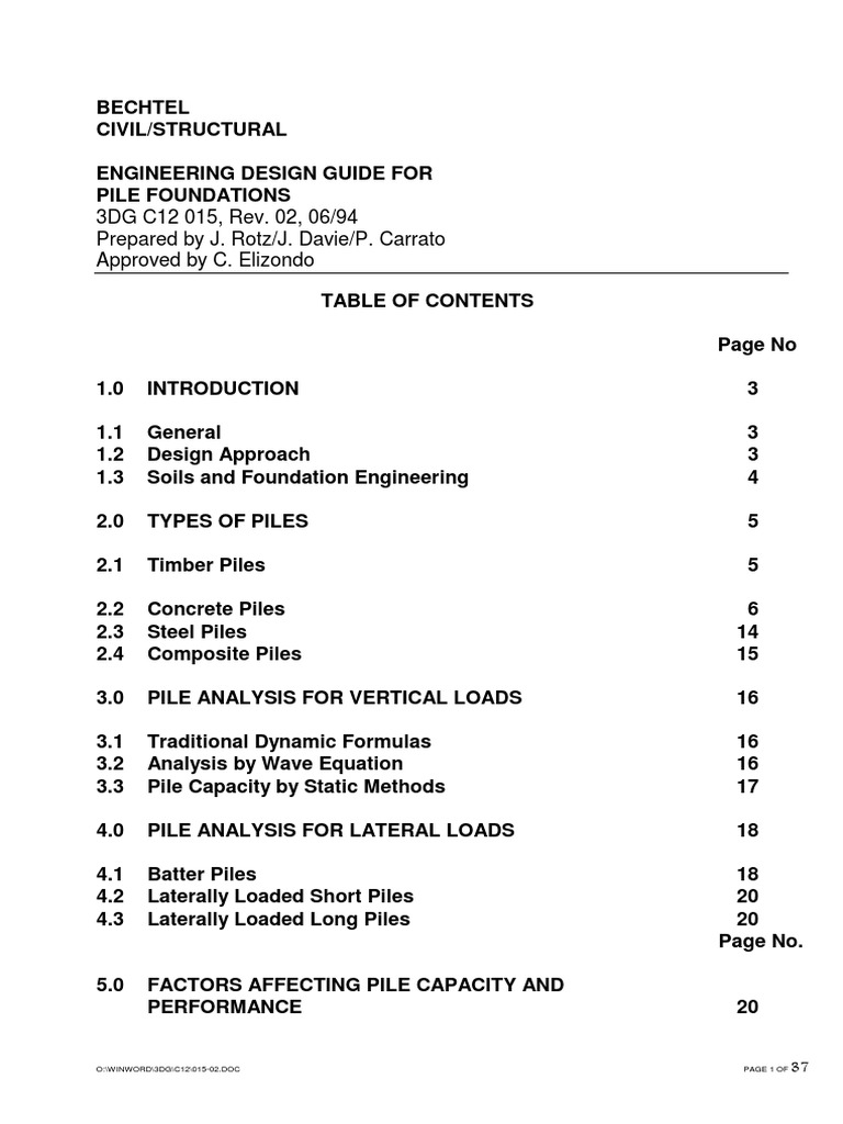 Pile Foundations Design Guide | PDF | Deep Foundation | Geotechnical ...