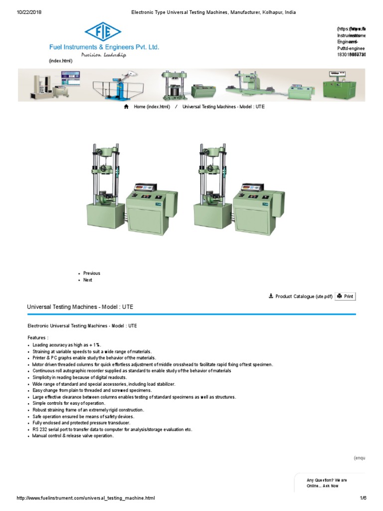UTM 40 KN | PDF | Machines | Personal Computers