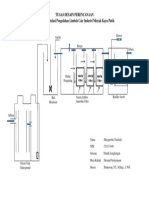 Flow Sheet Instalasi Pengolahan Limbah Cair Industri Minyak Kayu Putih