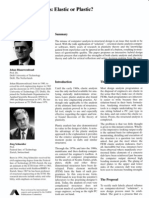 1993 Structural Analysis - Elastic or Plastic