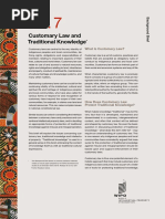 Customary Law and Traditional Knowledge