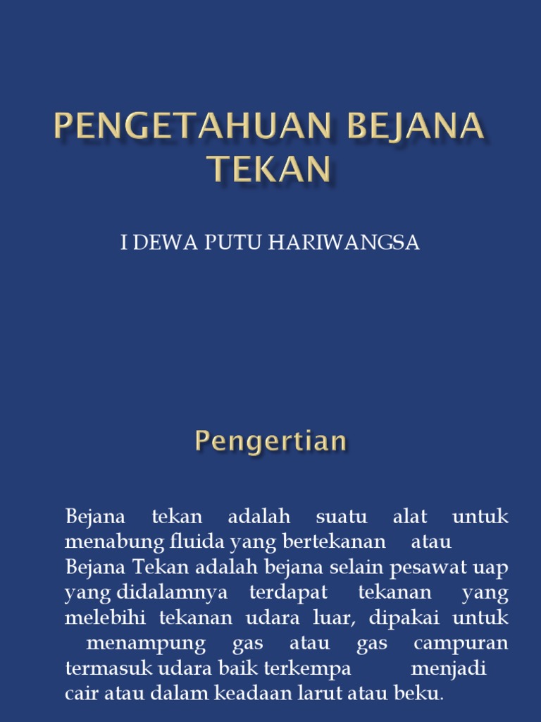 Pengetahuan Bejana Tekan 4