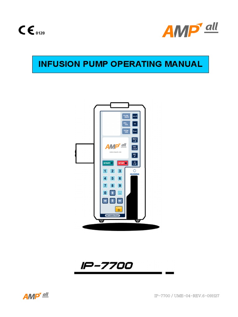 Ip 7700 Manual | PDF | Intravenous Therapy | Pump