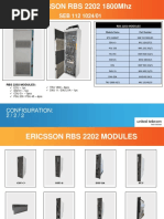 ERICSSON RBS 2202 1800Mhz: Configuration: 2 / 2 / 2