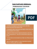 Peristiwa Pembunuhan Tun Besar: Tun Perak Pantang Derhaka