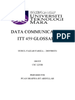 Data Communication Itt 459 Glossary: NURUL FAIZAH FARIZA - 2009580031