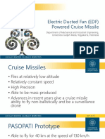 Electric Ducted Fan (EDF) Powered Cruise Missile CFD Simulation