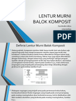 Lentur Murni Balok Komposit