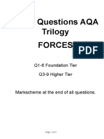 Forces Exam Qs