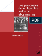 Los Personajes de La Republica - Pio Moa