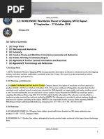 U.S. Navy Office of Naval Intelligence Worldwide Threat to Shipping (WTS) Report 17 September - 17 October 2018
