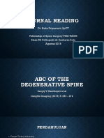 Journal Reading ABCs of Degenerative Spine