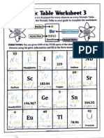 periodic table work sheet