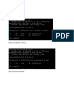 Topologi 2: Ping Tracert Default Gateway