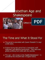 The Elizabethan Age and Shakespeare