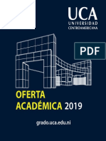 Oferta Academica UCA Grado 2019