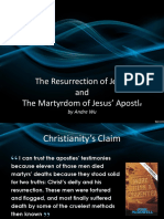 Martyrdom of Jesus Apostles and the Resurrection of Jesus