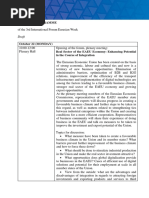 Program for Eurasian Week, listing Rudy Giuliani alongside sanctioned Russian official Sergei Glazyev