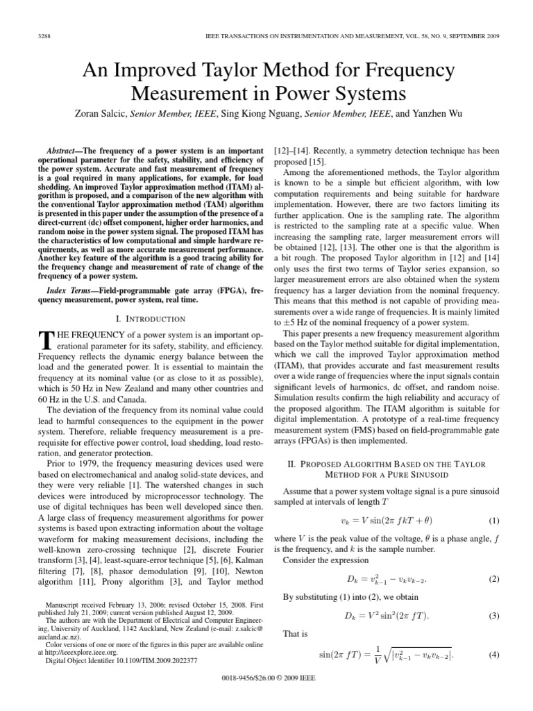 10 1109@tim 2009 2022377 PDF | PDF | Sampling (Signal Processing ...