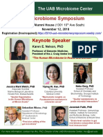 2018 Microbiome Symposium Flyer